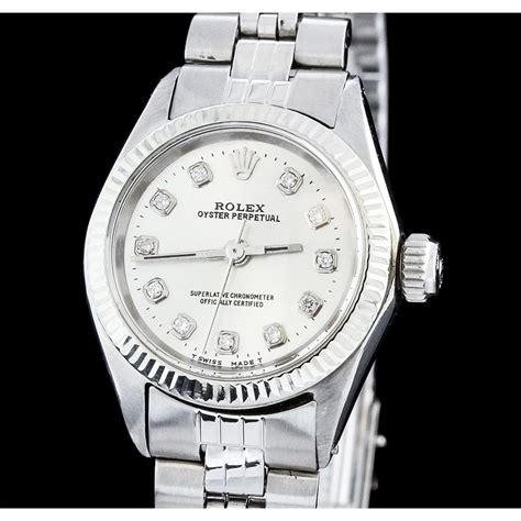 womens rolex oyster perpetual 23mm watch stainless steel|Rolex Oyster Perpetual Lady Date Steel .